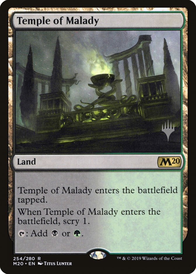 Temple of Malady (Promo Pack) [Core Set 2020 Promos] | North Valley Games