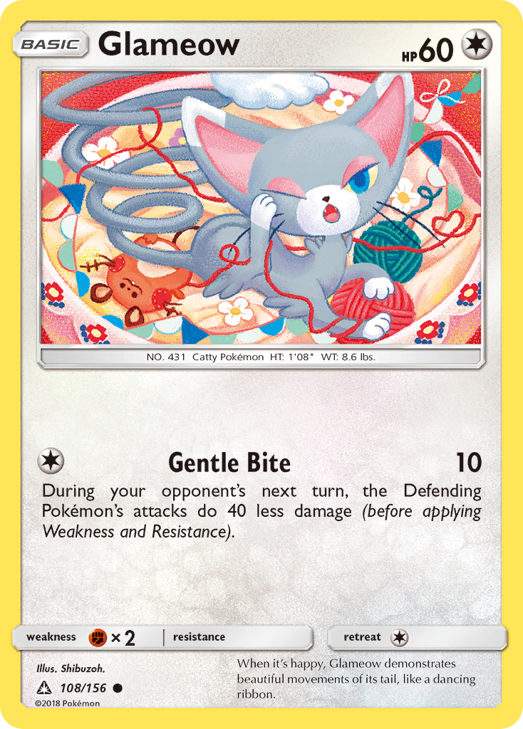 Glameow (108/156) [Sun & Moon: Ultra Prism] | North Valley Games