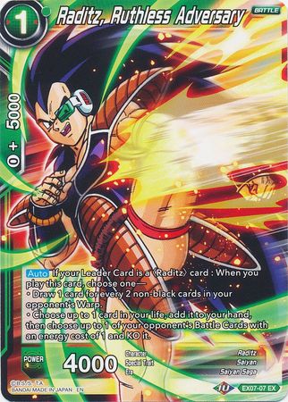Raditz, Ruthless Adversary (EX07-07) [Magnificent Collection Fusion Hero] | North Valley Games