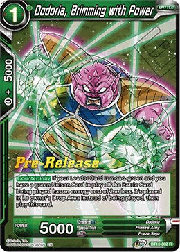 Dodoria, Brimming with Power (BT10-082) [Rise of the Unison Warrior Prerelease Promos] | North Valley Games