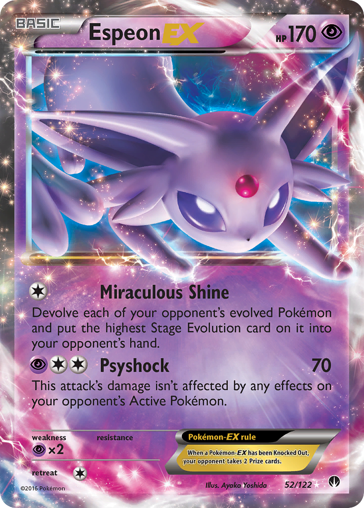 Espeon EX (52/122) [XY: BREAKpoint] | North Valley Games