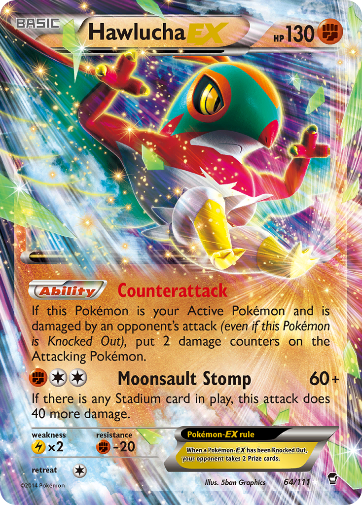 Hawlucha EX (64/111) [XY: Furious Fists] | North Valley Games
