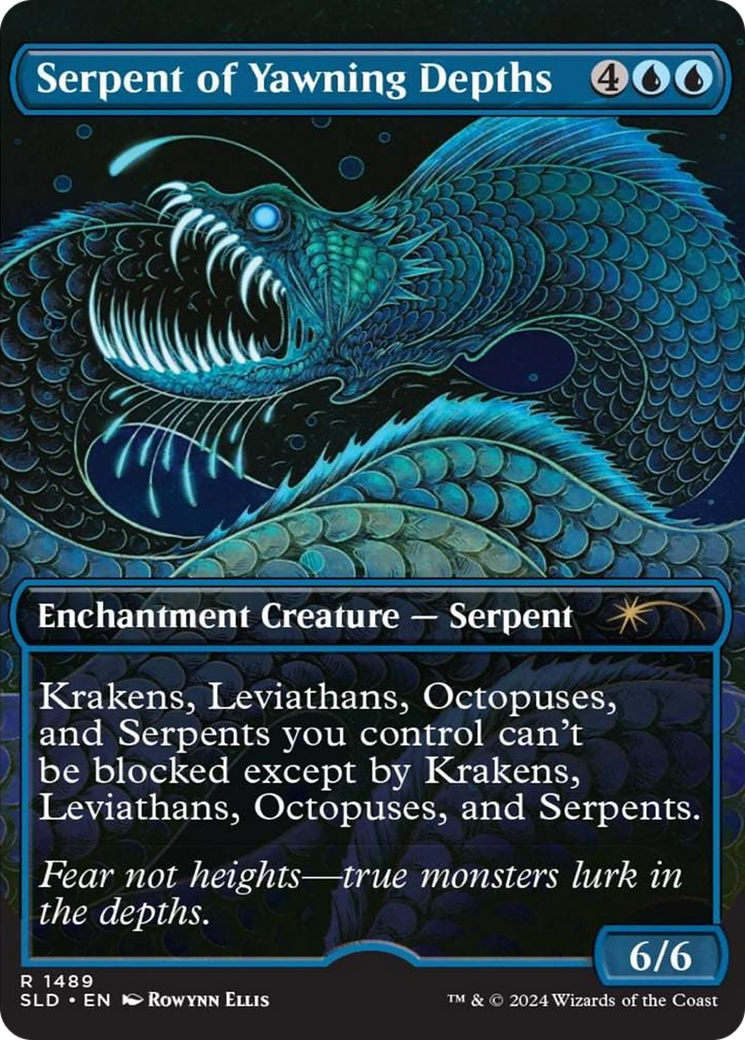 Serpent of Yawning Depths (Rainbow Foil) [Secret Lair Drop Series] | North Valley Games