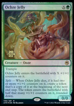Ochre Jelly [Dungeons & Dragons: Adventures in the Forgotten Realms Prerelease Promos] | North Valley Games