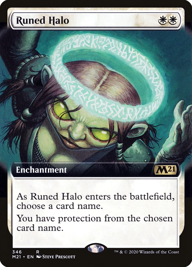 Runed Halo (Extended Art) [Core Set 2021] | North Valley Games