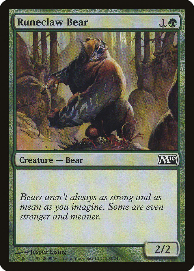 Runeclaw Bear [Magic 2010] | North Valley Games