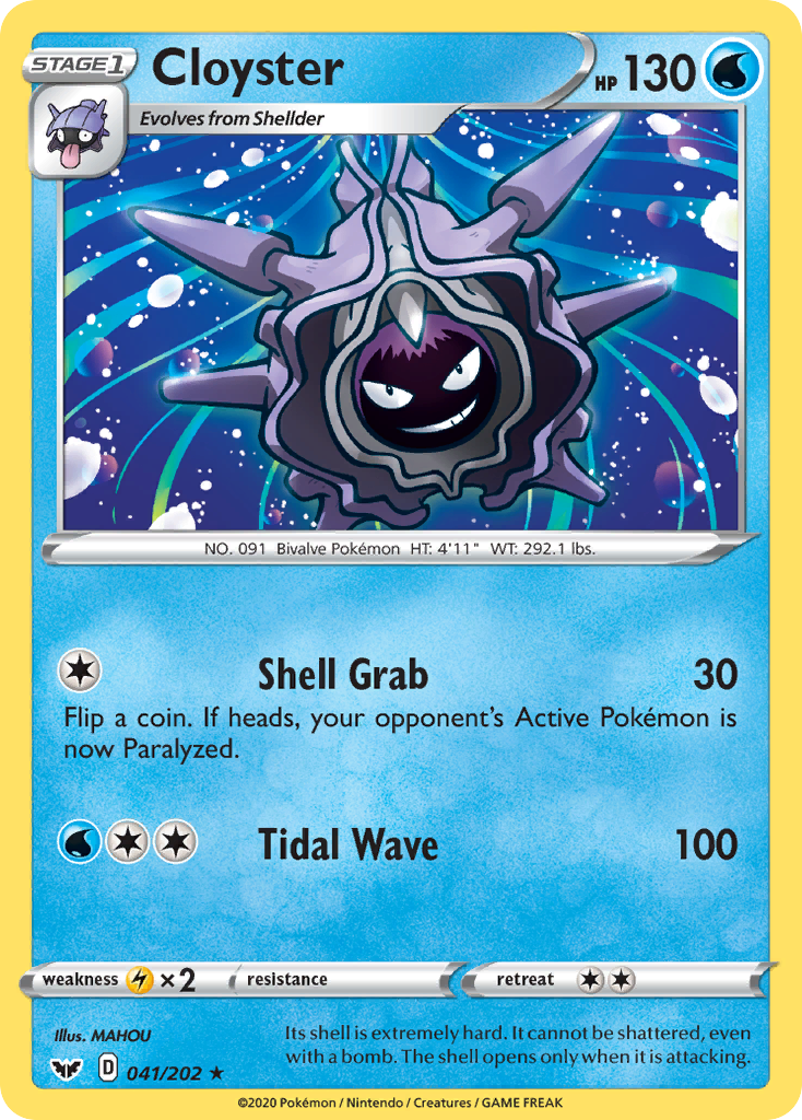 Cloyster (041/202) [Sword & Shield: Base Set] | North Valley Games