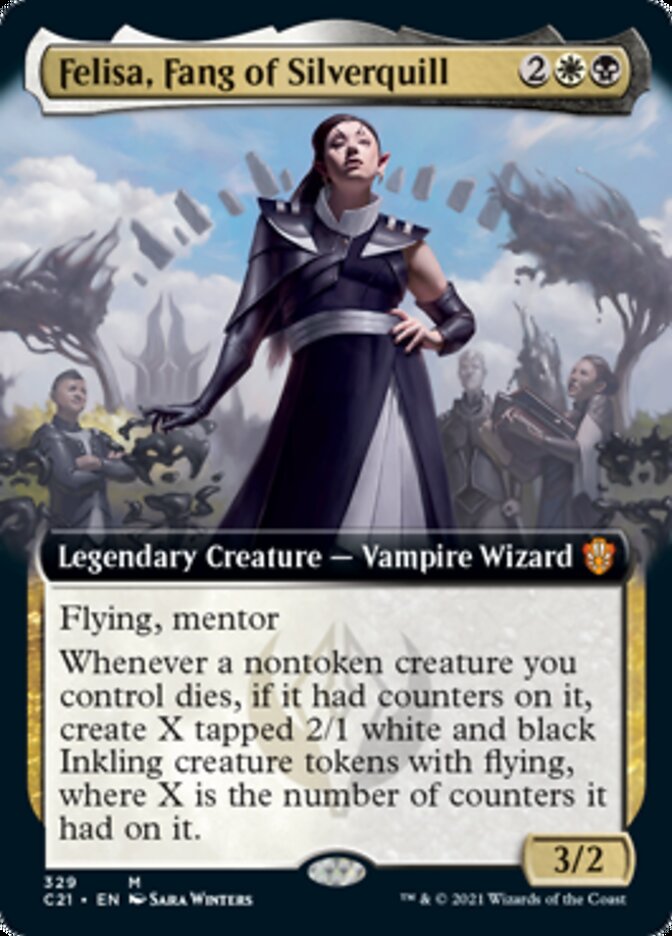 Felisa, Fang of Silverquill (Extended Art) [Commander 2021] | North Valley Games