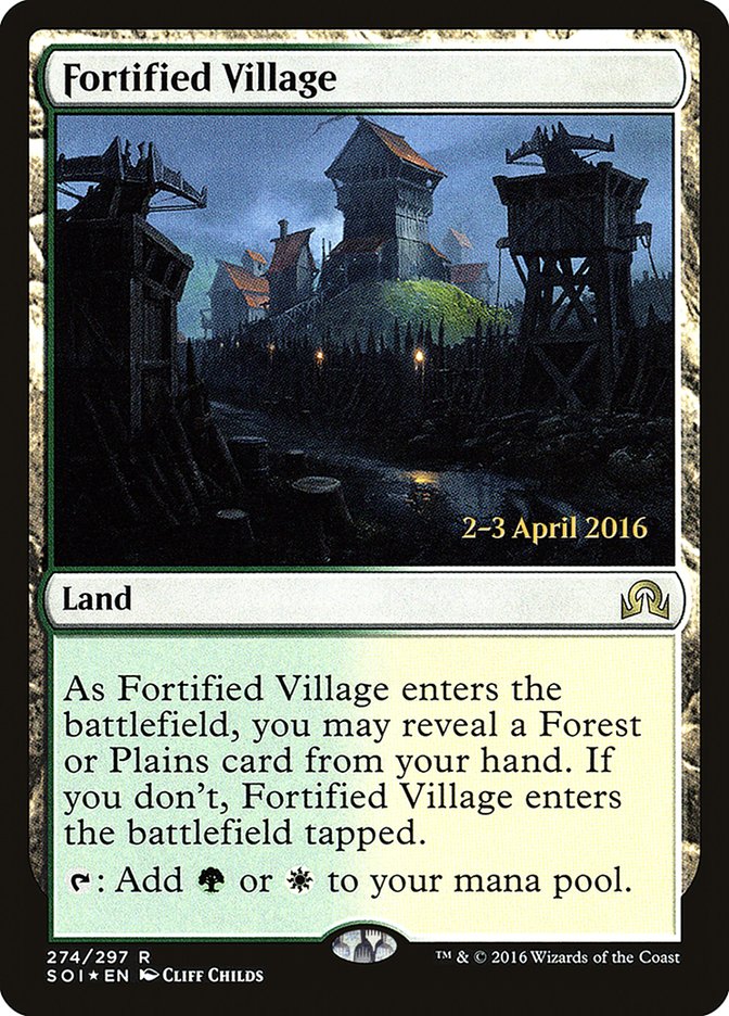 Fortified Village [Shadows over Innistrad Prerelease Promos] | North Valley Games