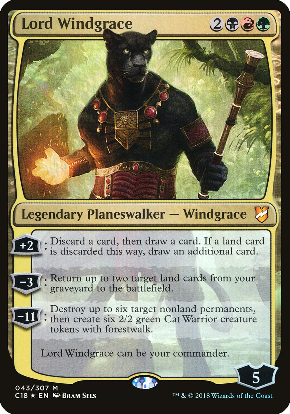 Lord Windgrace (Oversized) [Commander 2018 Oversized] | North Valley Games
