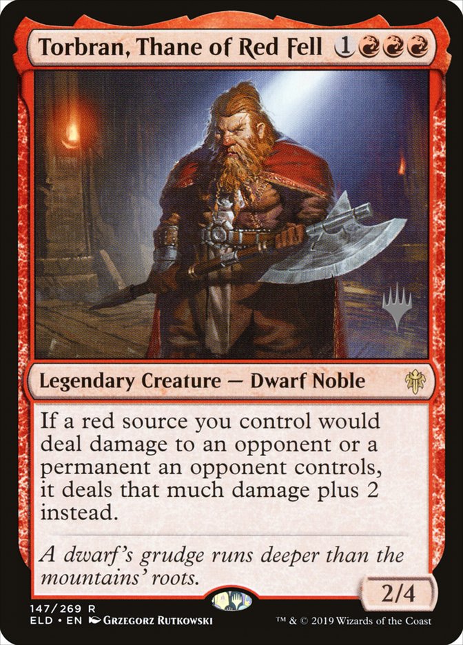Torbran, Thane of Red Fell (Promo Pack) [Throne of Eldraine Promos] | North Valley Games
