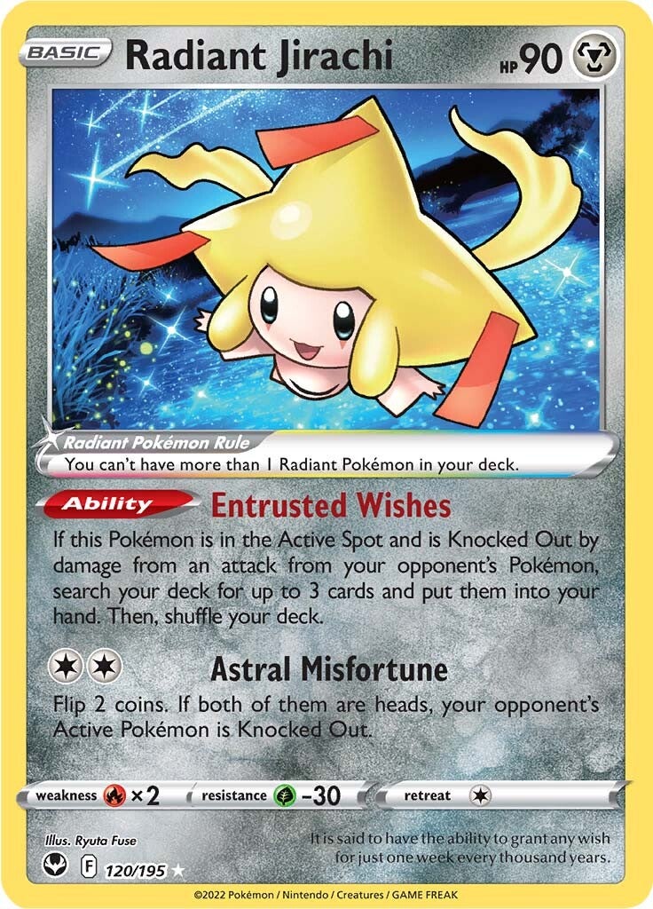 Radiant Jirachi (120/195) [Sword & Shield: Silver Tempest] | North Valley Games