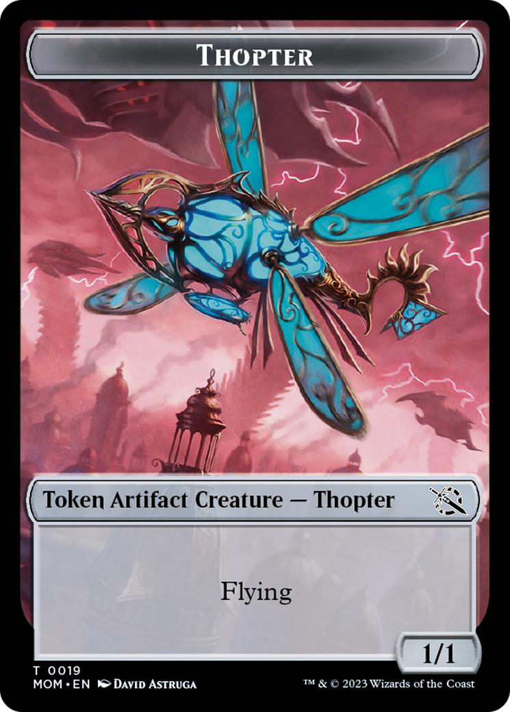 Elemental (9) // Thopter Double-Sided Token [March of the Machine Tokens] | North Valley Games