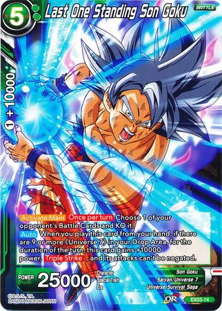 Last One Standing Son Goku (EX03-14) [Ultimate Box] | North Valley Games