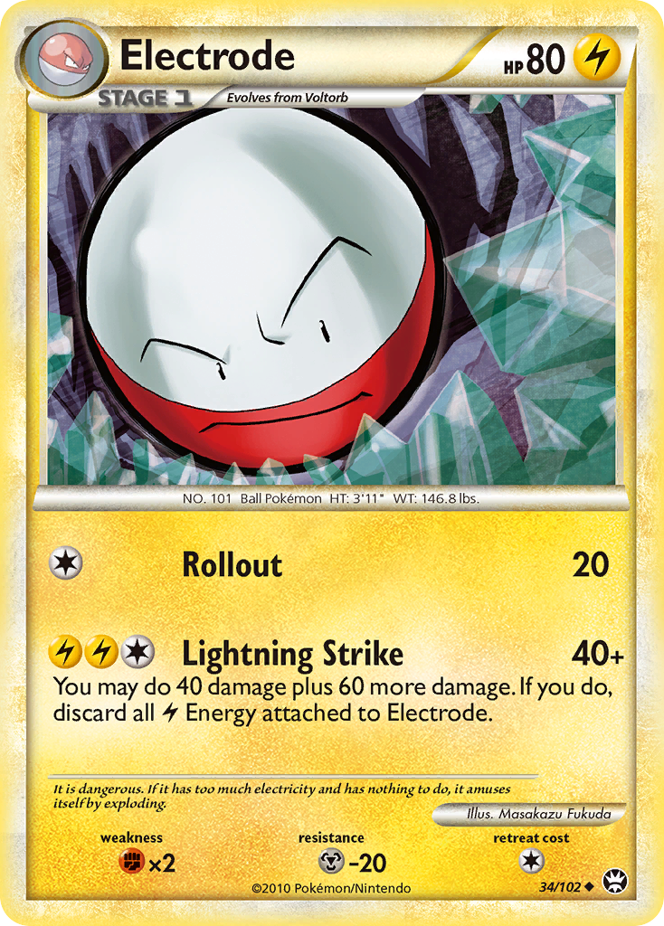 Electrode (34/102) [HeartGold & SoulSilver: Triumphant] | North Valley Games