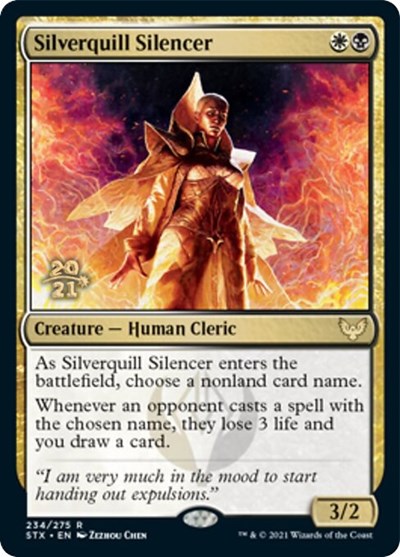 Silverquill Silencer [Strixhaven: School of Mages Prerelease Promos] | North Valley Games