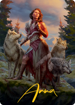 Arlinn, the Pack's Hope 1 Art Card (Gold-Stamped Signature) [Innistrad: Midnight Hunt Art Series] | North Valley Games