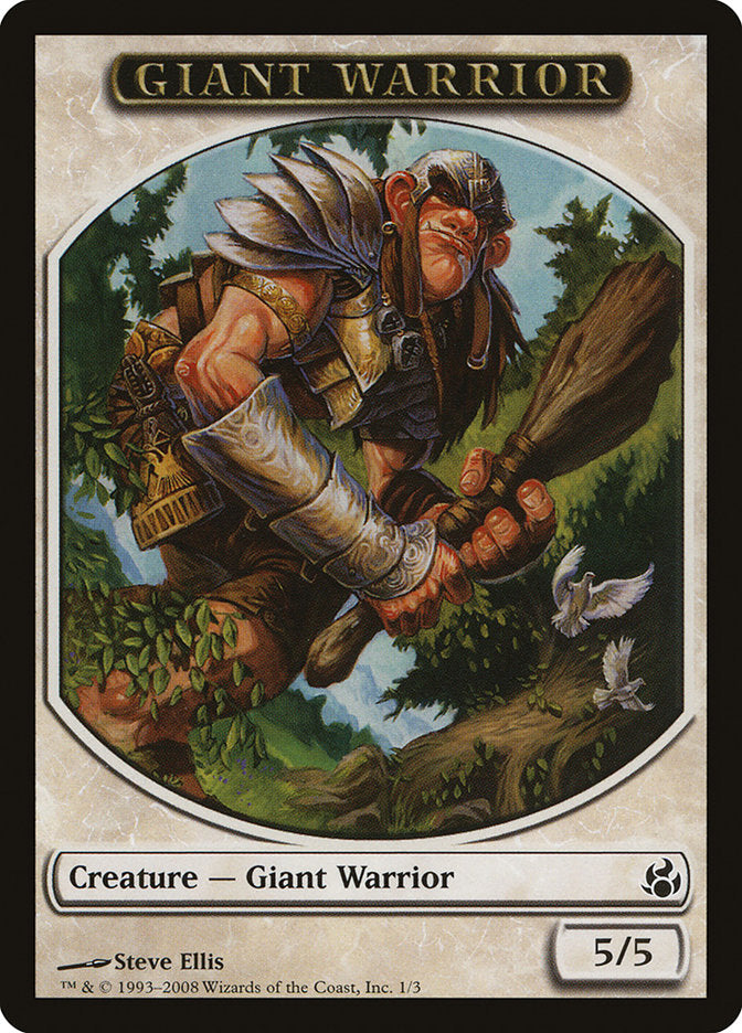 Giant Warrior Token [Morningtide Tokens] | North Valley Games