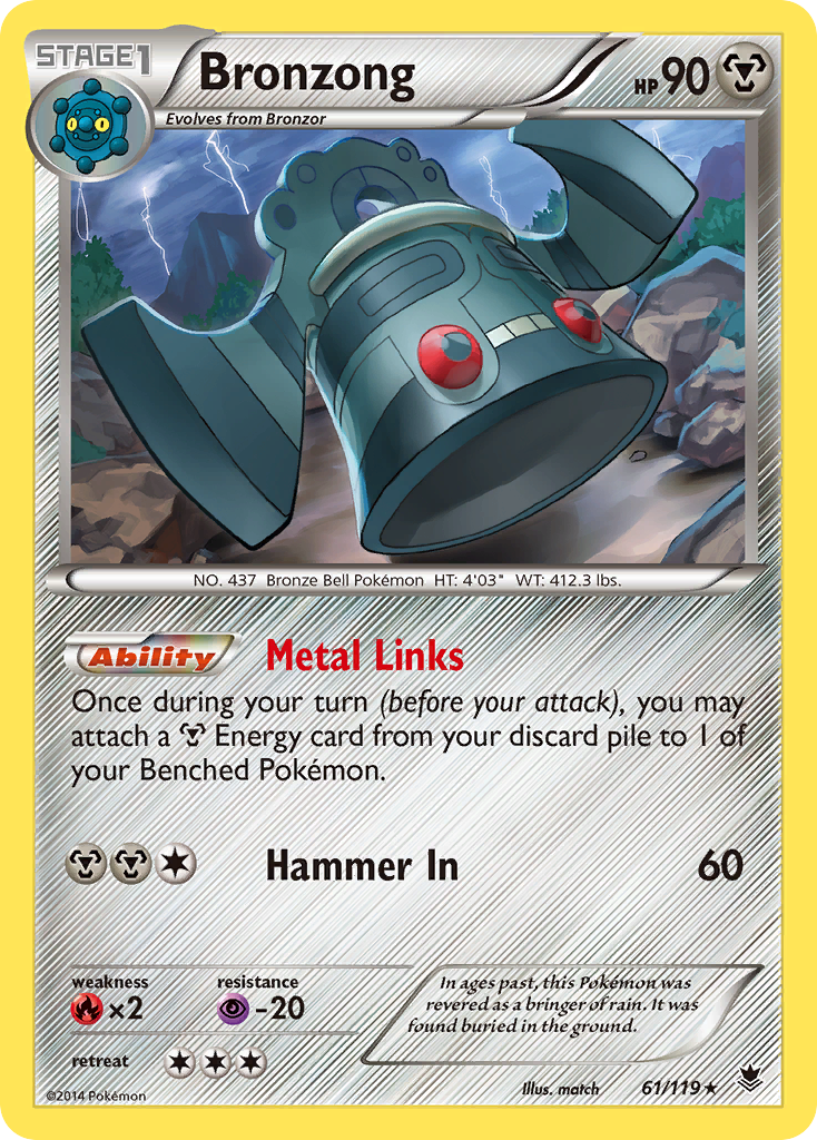 Bronzong (61/119) [XY: Phantom Forces] | North Valley Games