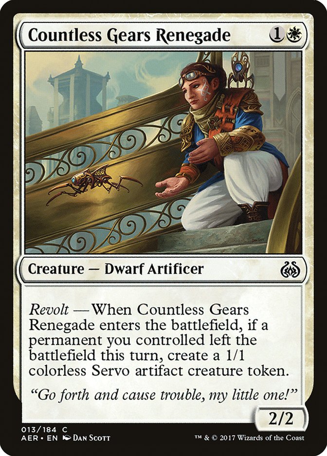 Countless Gears Renegade [Aether Revolt] | North Valley Games