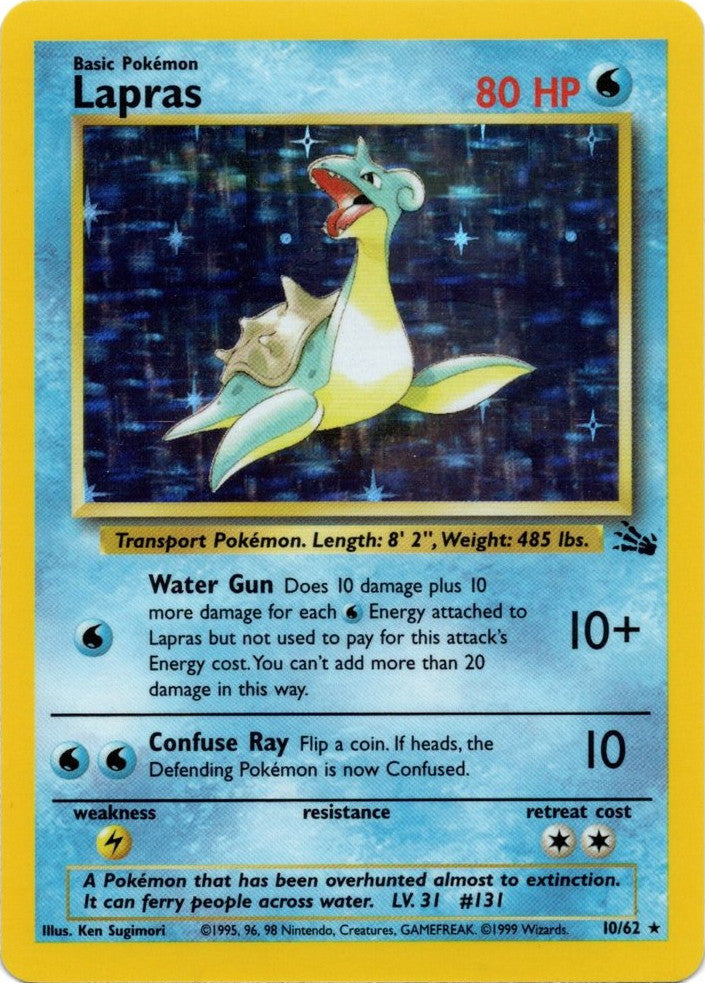 Lapras (10/62) [Fossil Unlimited] | North Valley Games