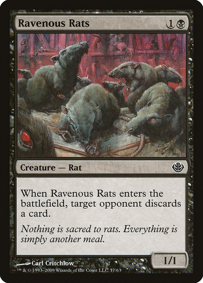 Ravenous Rats [Duel Decks: Garruk vs. Liliana] | North Valley Games