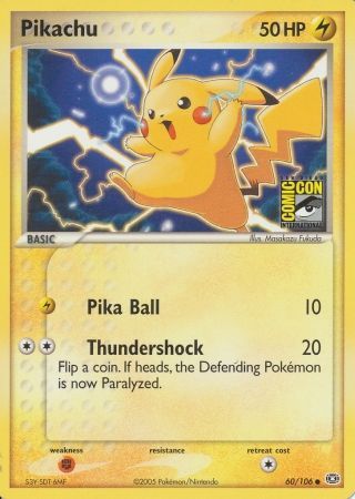 Pikachu (60/106) (2005 San Diego Comic Con) [Miscellaneous Cards] | North Valley Games