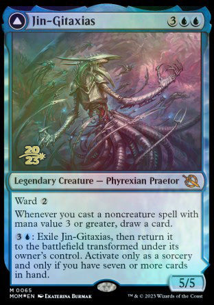 Jin-Gitaxias // The Great Synthesis [March of the Machine Prerelease Promos] | North Valley Games