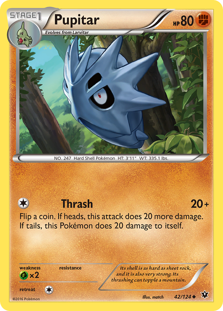 Pupitar (42/124) [XY: Fates Collide] | North Valley Games