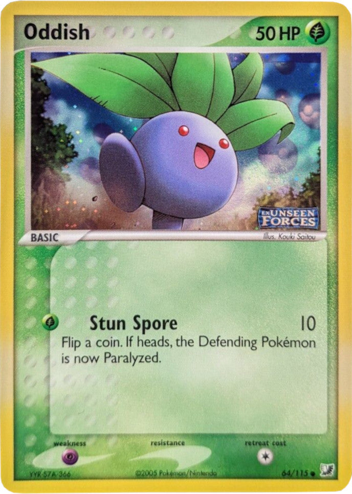 Oddish (64/115) (Stamped) [EX: Unseen Forces] | North Valley Games
