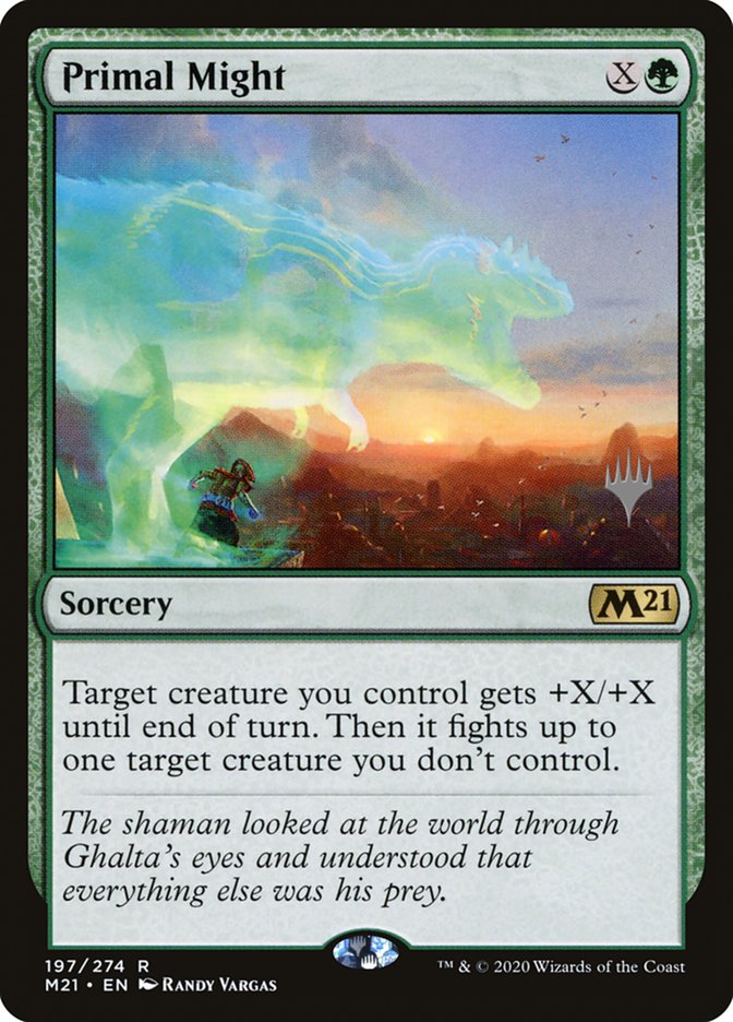 Primal Might (Promo Pack) [Core Set 2021 Promos] | North Valley Games