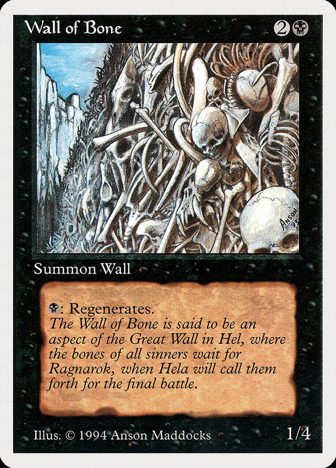 Wall of Bone [Summer Magic / Edgar] | North Valley Games