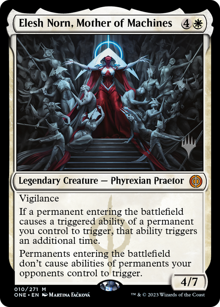 Elesh Norn, Mother of Machines (Promo Pack) [Phyrexia: All Will Be One Promos] | North Valley Games