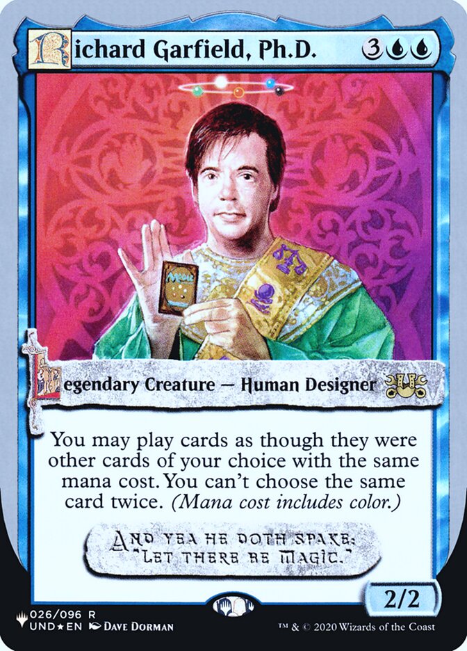 Richard Garfield, Ph.D. (Unfinity Foil Edition) [The List] | North Valley Games