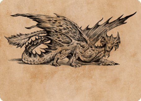 Ancient Brass Dragon Art Card (49) [Commander Legends: Battle for Baldur's Gate Art Series] | North Valley Games