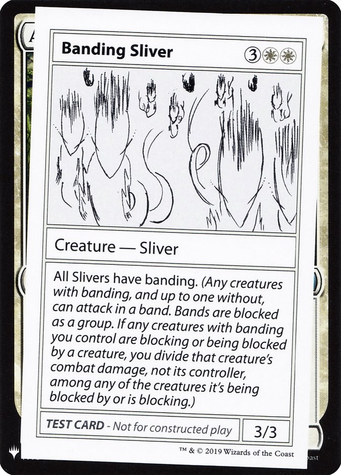 Banding Sliver [Mystery Booster Playtest Cards] | North Valley Games