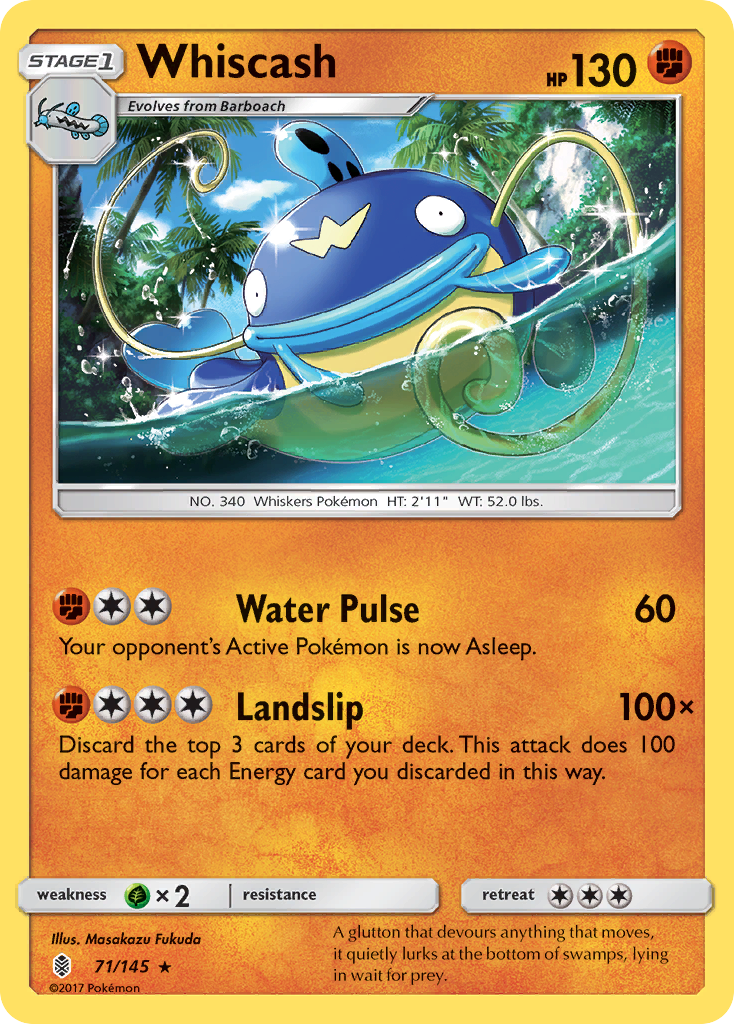 Whiscash (71/145) [Sun & Moon: Guardians Rising] | North Valley Games