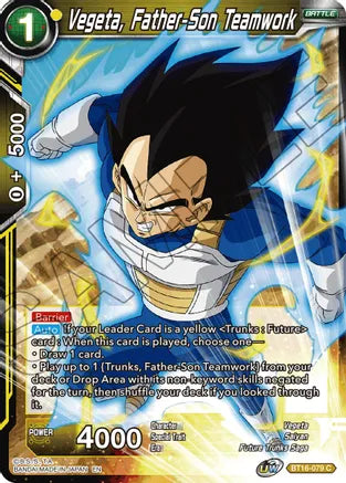 Vegeta, Father-Son Teamwork (BT16-079) [Realm of the Gods] | North Valley Games