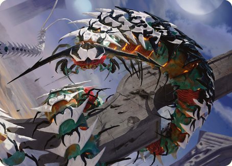 Atraxa's Skitterfang Art Card [Phyrexia: All Will Be One Art Series] | North Valley Games
