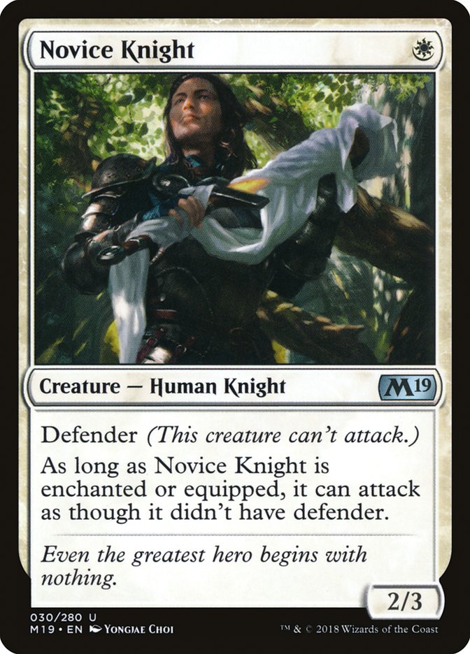 Novice Knight [Core Set 2019] | North Valley Games