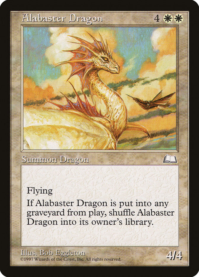 Alabaster Dragon [Weatherlight] | North Valley Games