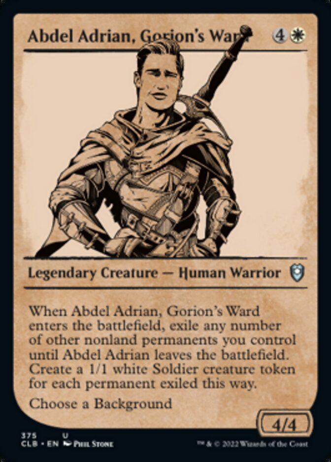 Abdel Adrian, Gorion's Ward (Showcase) [Commander Legends: Battle for Baldur's Gate] | North Valley Games