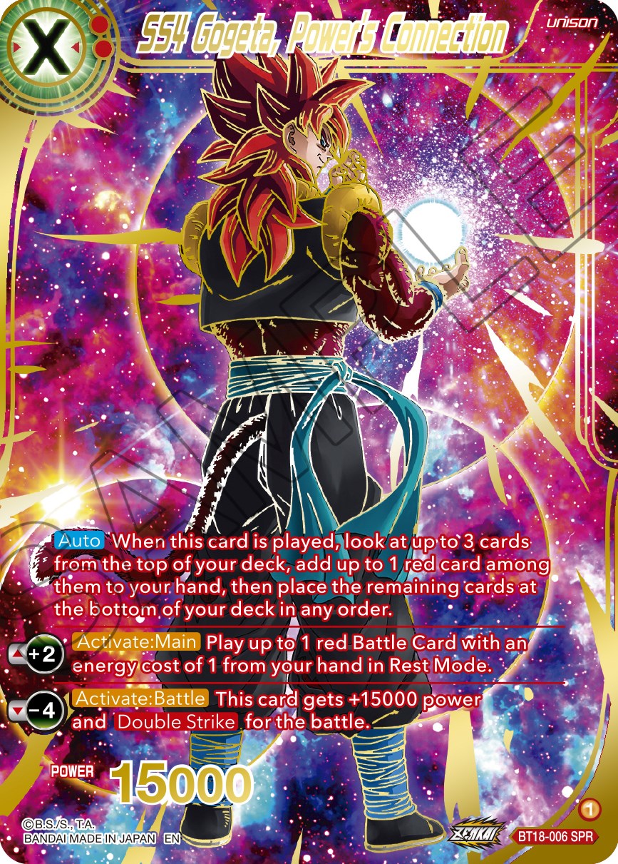 SS4 Gogeta, Power's Connection (SPR) (BT18-006) [Dawn of the Z-Legends] | North Valley Games