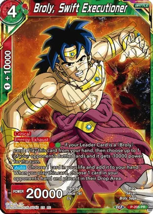 Broly, Swift Executioner (P-205) [Mythic Booster] | North Valley Games