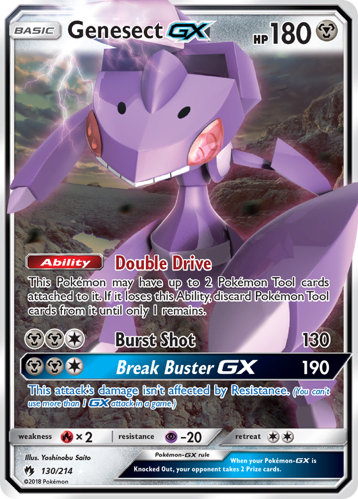 Genesect GX (130/214) [Sun & Moon: Lost Thunder] | North Valley Games