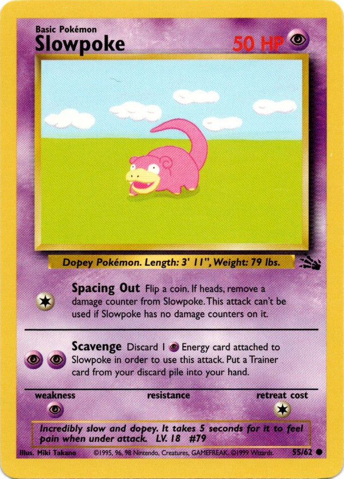 Slowpoke (55/62) [Fossil Unlimited] | North Valley Games