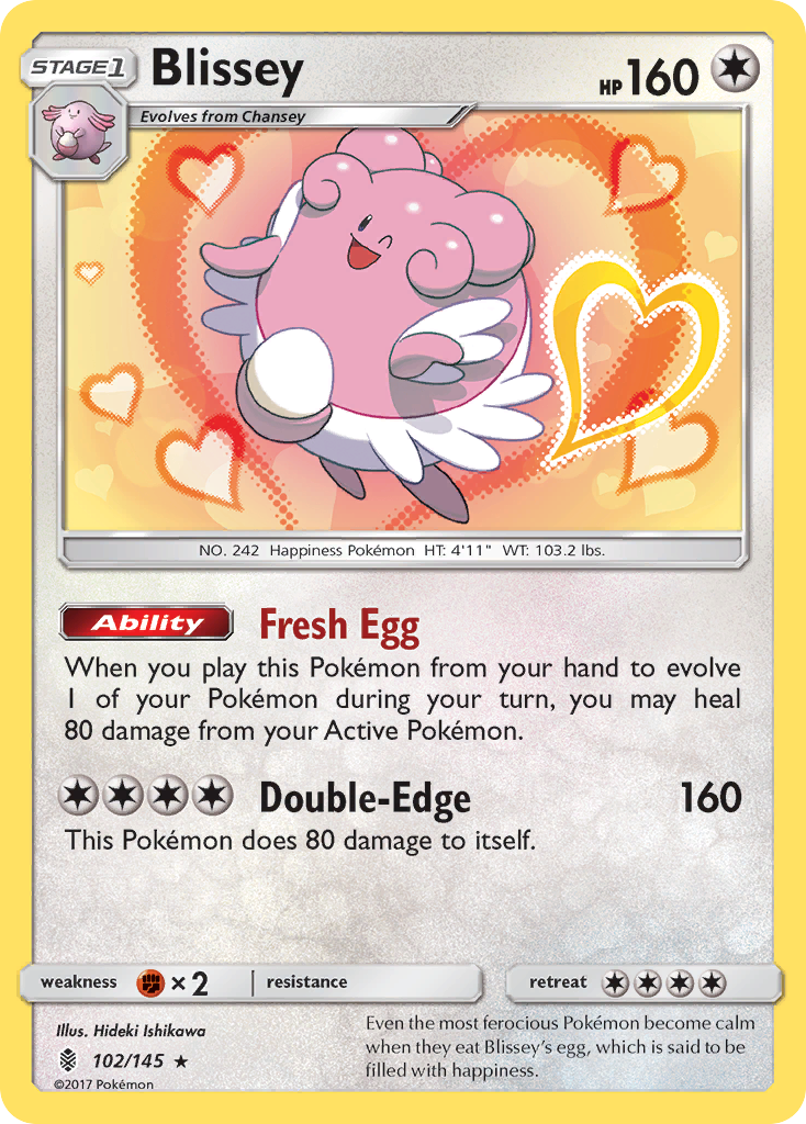 Blissey (102/145) [Sun & Moon: Guardians Rising] | North Valley Games