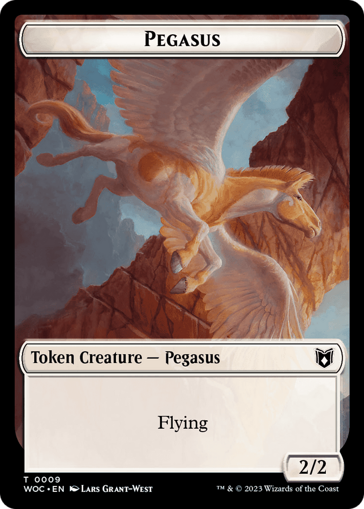 Pirate // Pegasus Double-Sided Token [Wilds of Eldraine Commander Tokens] | North Valley Games