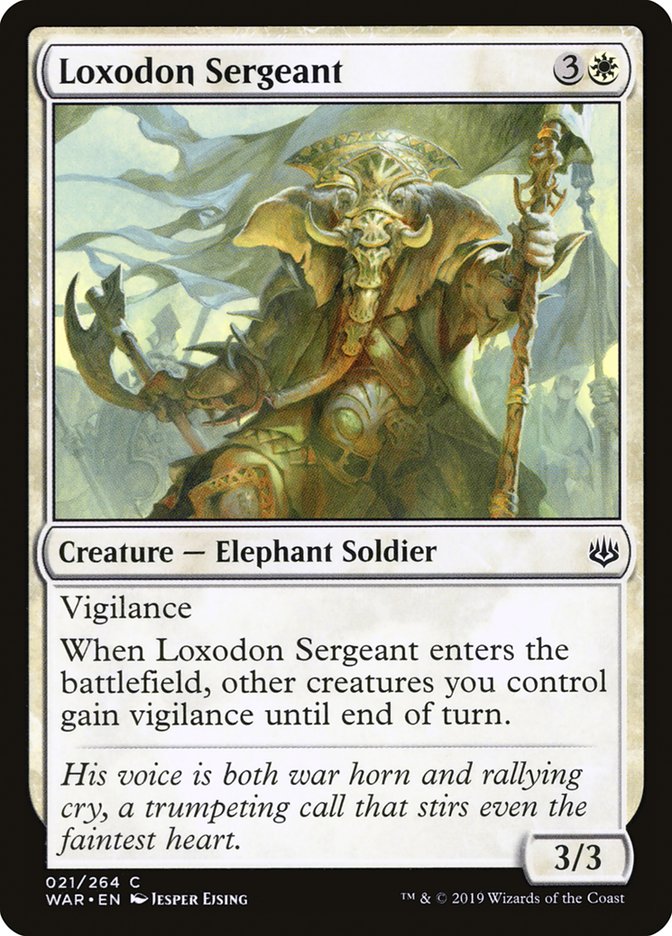 Loxodon Sergeant [War of the Spark] | North Valley Games
