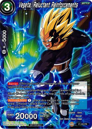 Vegeta, Reluctant Reinforcements (Power Booster) (P-123) [Promotion Cards] | North Valley Games